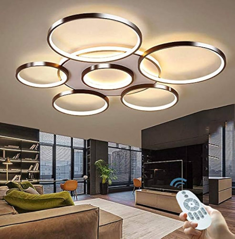 Deckenleuchte LED Modern Groß Wohnzimmerlampe Dimmbar