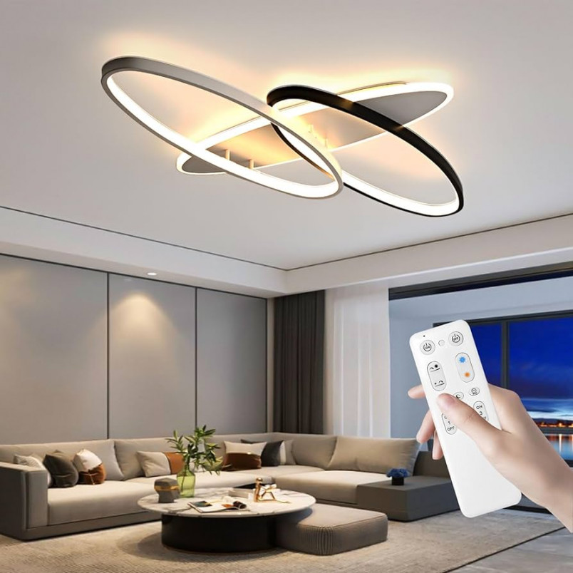 LED Deckenleuchte Dimmbar Deckenlampe, Modern Wohnzimmerlampe mit