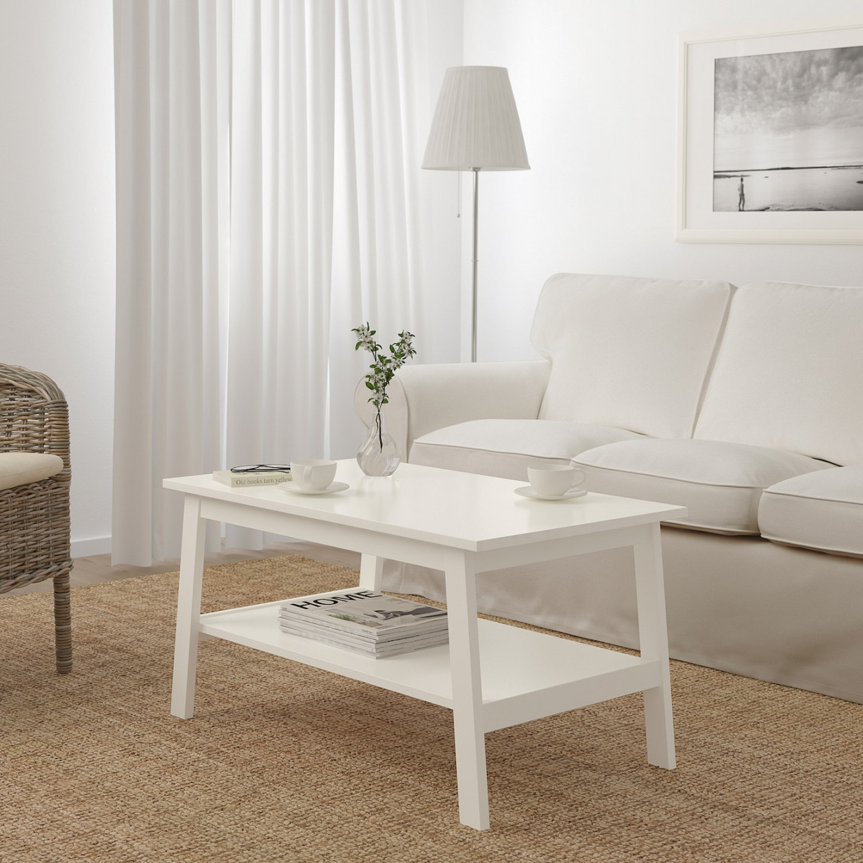LUNNARP Coffee table, white,  /x /" - IKEA
